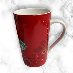 Starbucks Christmas Print Ceramic Coffee Cup